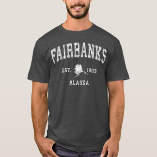 Fairbanks Alaska Ak Athletic Sports vintage T Shirt