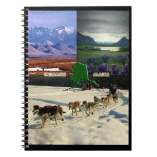 Fairbanks, Alaska Collage Anteckningsbok