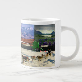 Fairbanks, Alaska Collage Jumbo Mugg