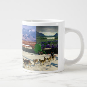 Fairbanks, Alaska Collage Jumbo Mugg