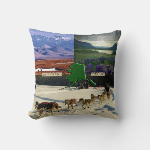 Fairbanks, Alaska Collage Kudde