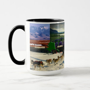 Fairbanks, Alaska Collage Mugg