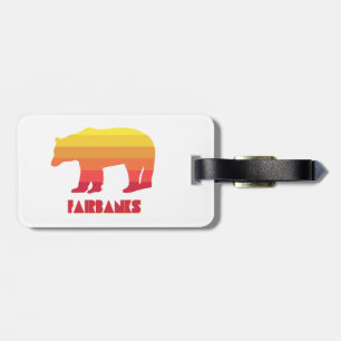 Fairbanks Alaska Rainbow Bear Bagagebricka
