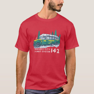 Fairbanks City Transit System 142 Magic Bus Ljus T Shirt