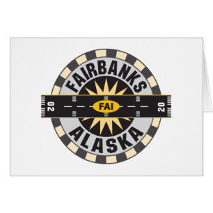 Fairbanks flygplats för AK FAI Hälsningskort
