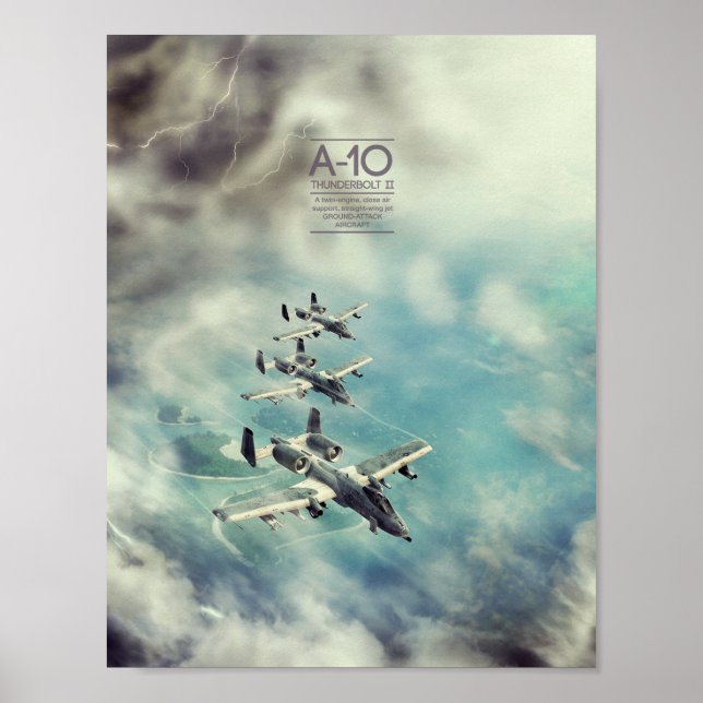Fairchild Republic A-10 Thunderbolt II poster (Framsidan)
