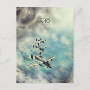 Fairchild Republic A-10 Thunderbolt II vycard Vykort