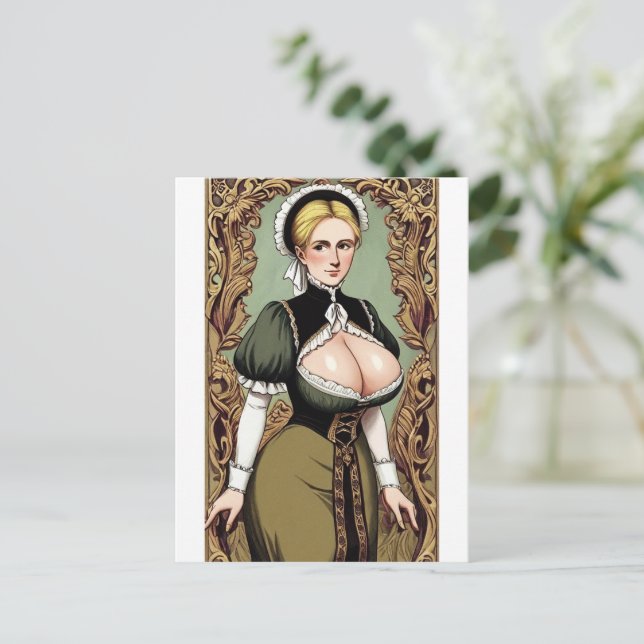 Faire Maiden 1 Vykort (Stående Fram)