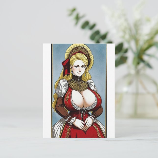 Faire Maiden 5 Vykort (Stående Fram)