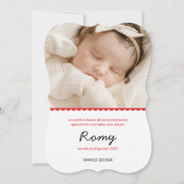 Faire part d naissance "Romy" Inbjudningar
