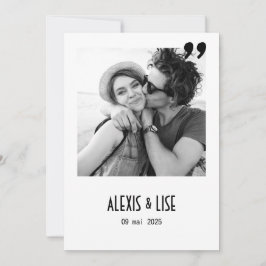 Faire-Part de mariage Apostrophe Inbjudningar