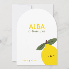 Faire-Part de naissance Alba Inbjudningar