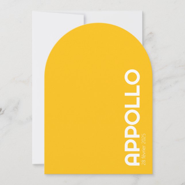 Faire-part de naissance APPOLO Inbjudningar (Framsida)