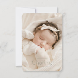 Faire-Part de naissance Charline OSA Kort