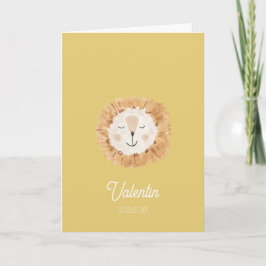 Faire part de naissance double Petit Lion Inbjudan