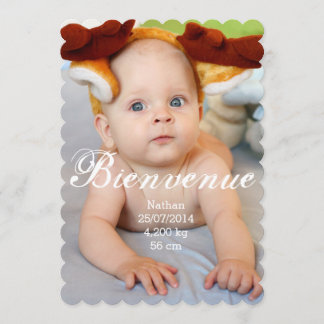 Faire-part de naissance Garçon Meddelande