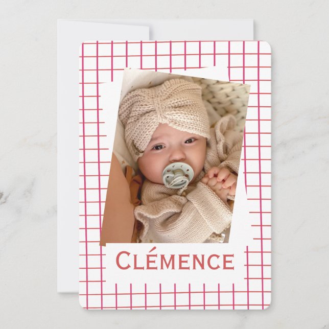 Faire-Part de naissance "Linéa" Inbjudningar (Framsida)