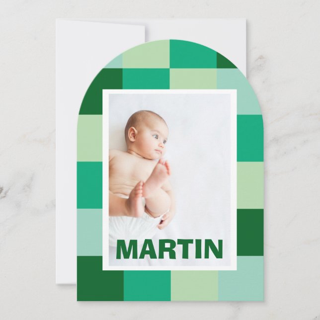 Faire-Part de naissance Martin Inbjudningar (Framsida)