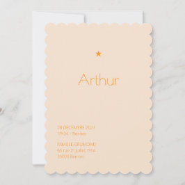 Faire-Part de naissance Poudré - Arthur Inbjudningar