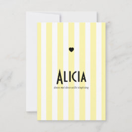 Faire part de naissance Riviera Jaune et Noir Spara Datumet