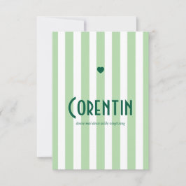 Faire part de naissance Riviera Vert  Spara Datumet