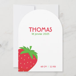 Faire-part de naissance Thomas Inbjudningar