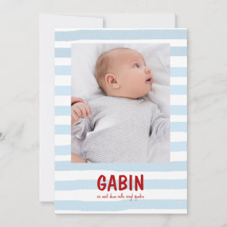 Faire-Part Gabin Inbjudningar