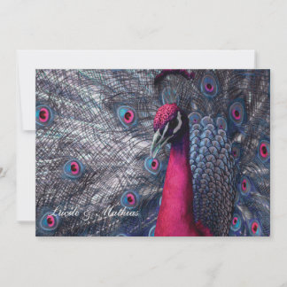 Faire-part mariage Paon Inbjudningar