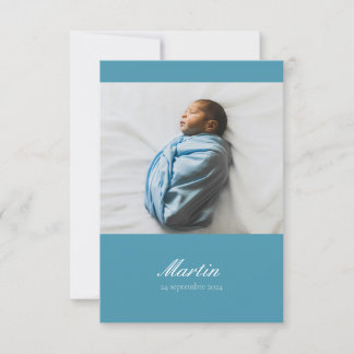 Faire-part-naissance - Classique 1-foto Inbjudningar