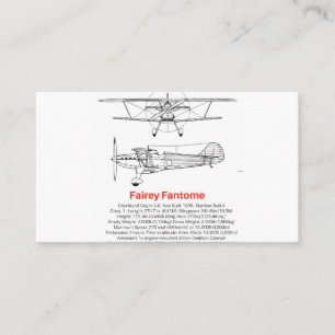 Fairey Fantome Affärskort Visitkort