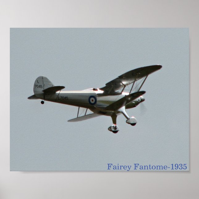 Fairey Fantome  RC-modell Poster (Framsidan)