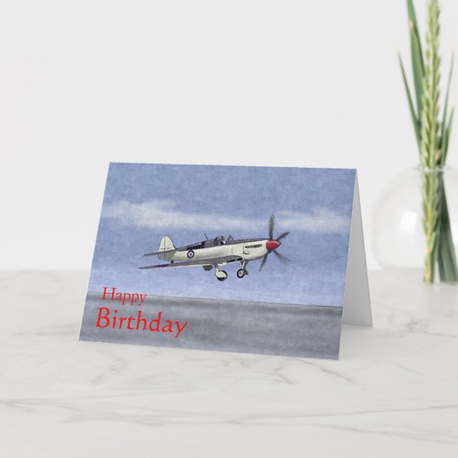 Fairey Firefly Birthday Card Kort (Framsida)