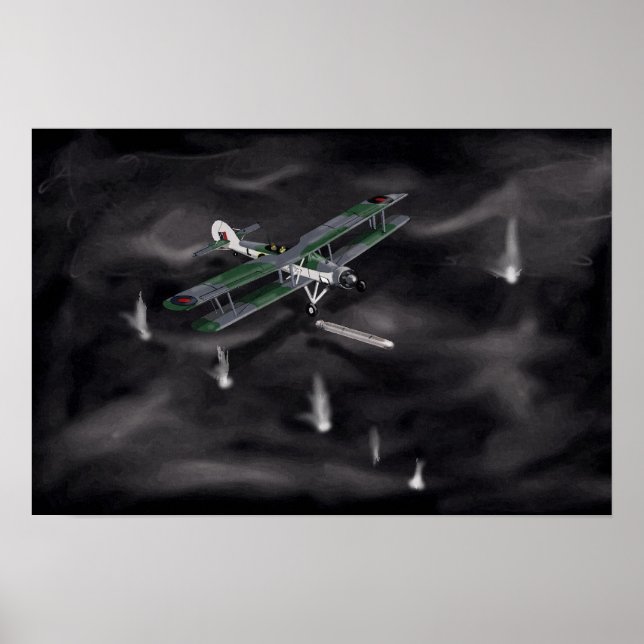 Fairey Swordfish II "Silverfish" Poster (Framsidan)