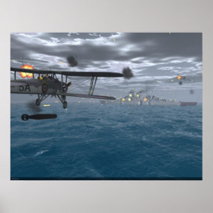 Fairey Swordfish - Sink of Bismarck Poster