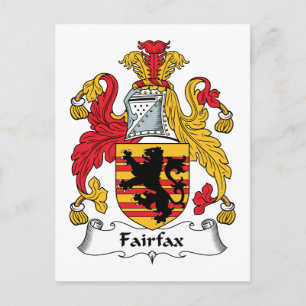 Fairfax Family Crest Vykort