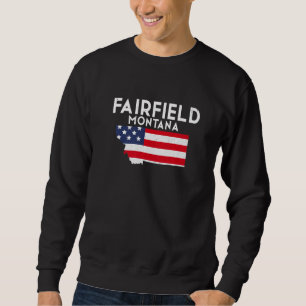 Fairfield Montana USA Stat Amerika Resa Montana Lång Ärmad Tröja
