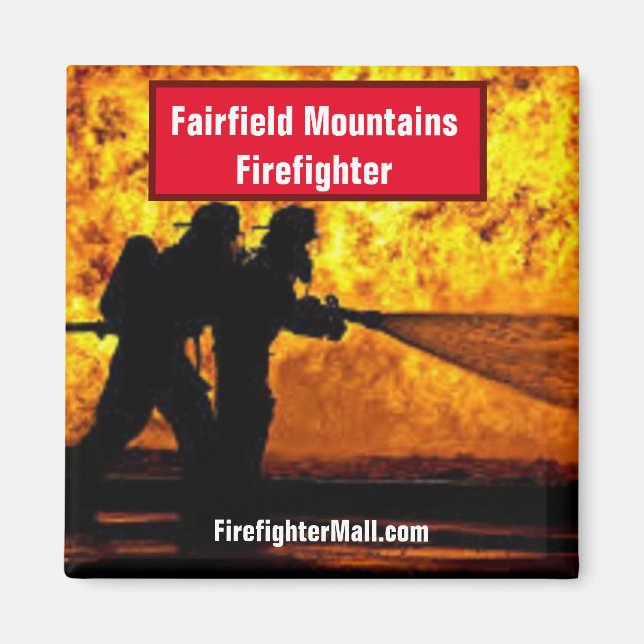 Fairfield Mountains Firefighter Magnet (Framsidan)