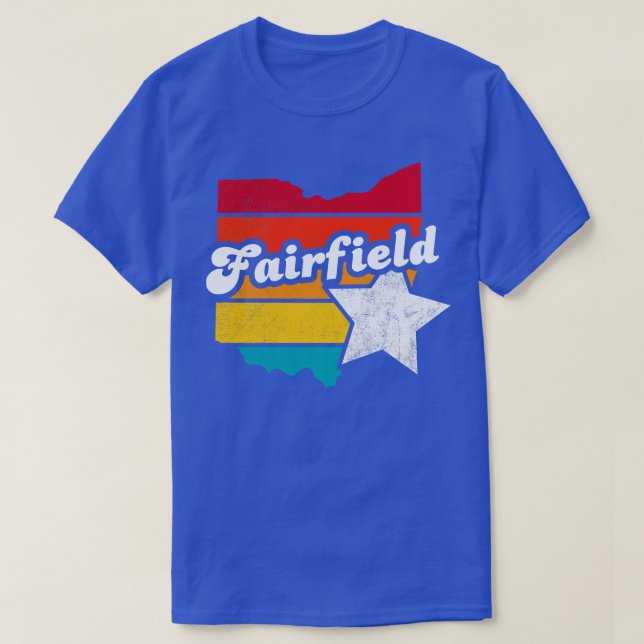 Fairfield Ohio Vintage Distress Souvenir 1 T Shirt (Design framsida)