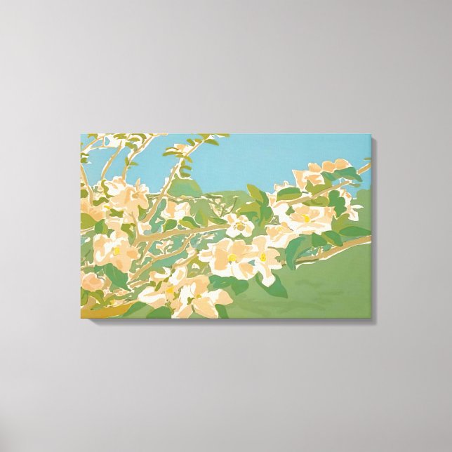 Fairfield Porter - ÄPPLE BLOMMAR II 1974 Canvastryck (Framsida)