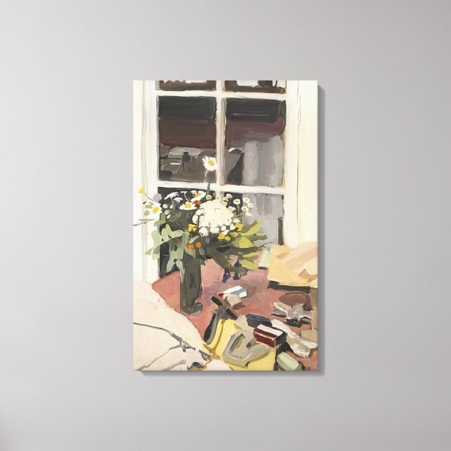 Fairfield Porter - FORTFARANDE LIV MED STAPLER 197 Canvastryck (Framsida)