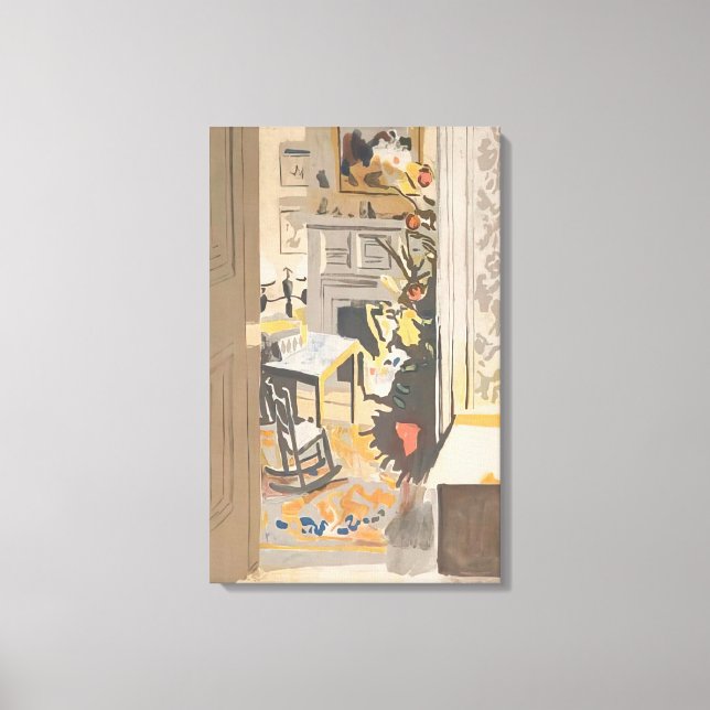 Fairfield Porter - JULGRAN 1971 Canvastryck (Framsida)