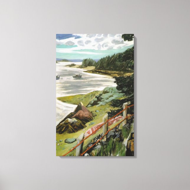 Fairfield Porter - RED CABLES 1940 Canvastryck (Framsida)