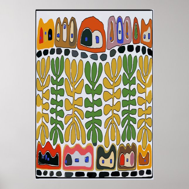 Fairground Abstrakt, New Orleans Poster (Framsidan)