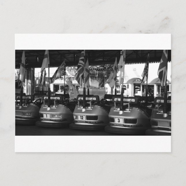 Fairground Dodgem Bumper-postkort Vykort (Framsida)