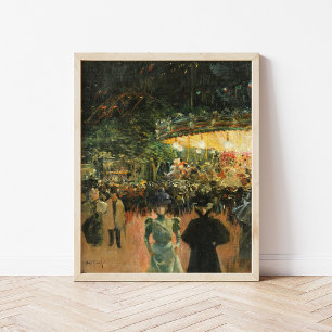Fairground, Ställe Pigalle Louis Abel-Truchet Poster