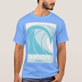 Fairhope Beach Alabama Atlantic Ocean AL Crash T Shirt