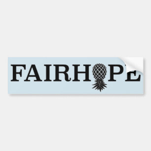 Fairhope bildekal - uppochnervänd ananas