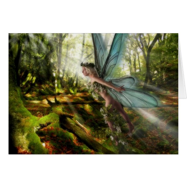 fairie hälsningskort (Framsidan Horizontal)