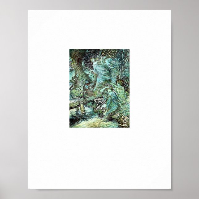Fairies Fairycore Fashion Aesthetic Goblincore Cot Poster (Framsidan)