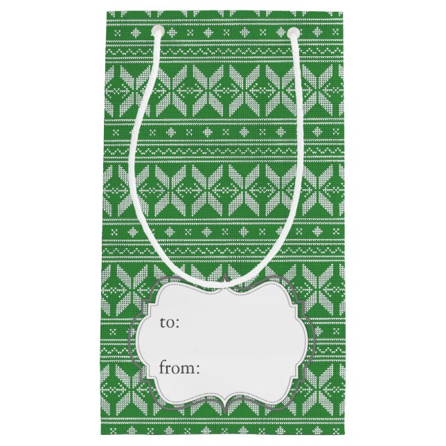 Fairisle jul Sticka Mönster (Framsidan)